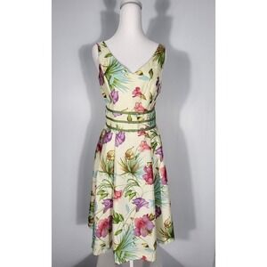 Scarlett‎ Vintage Elegant Midi Floral  Print Dress Sleeveless Size 4